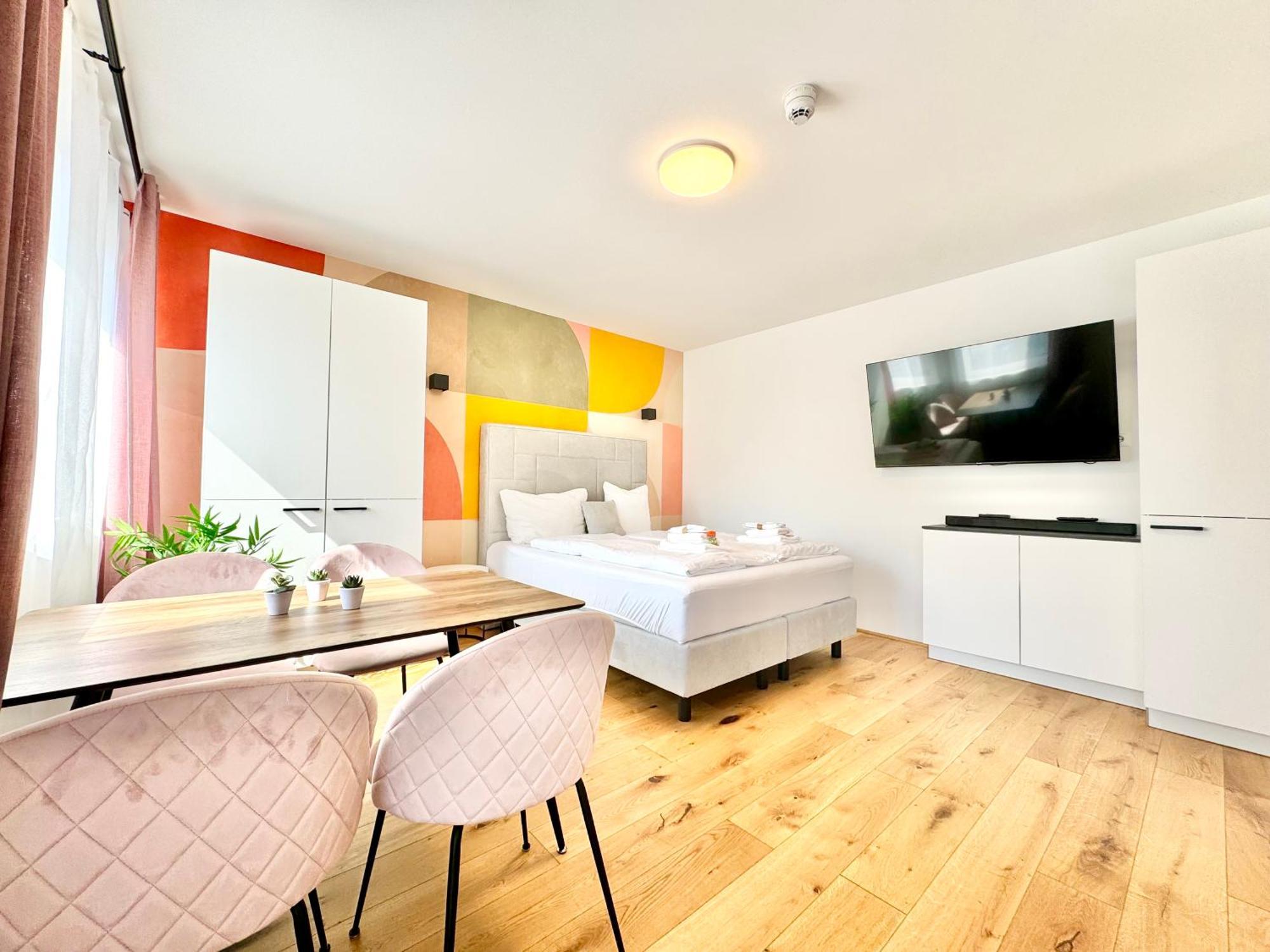 Stylische Wohnung Mit Balkon Viena Exterior foto