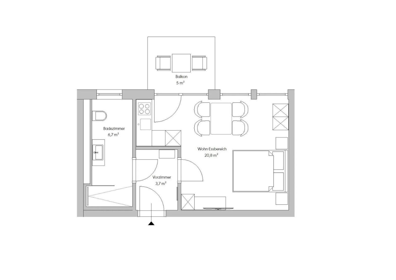 Stylische Wohnung Mit Balkon Viena Exterior foto